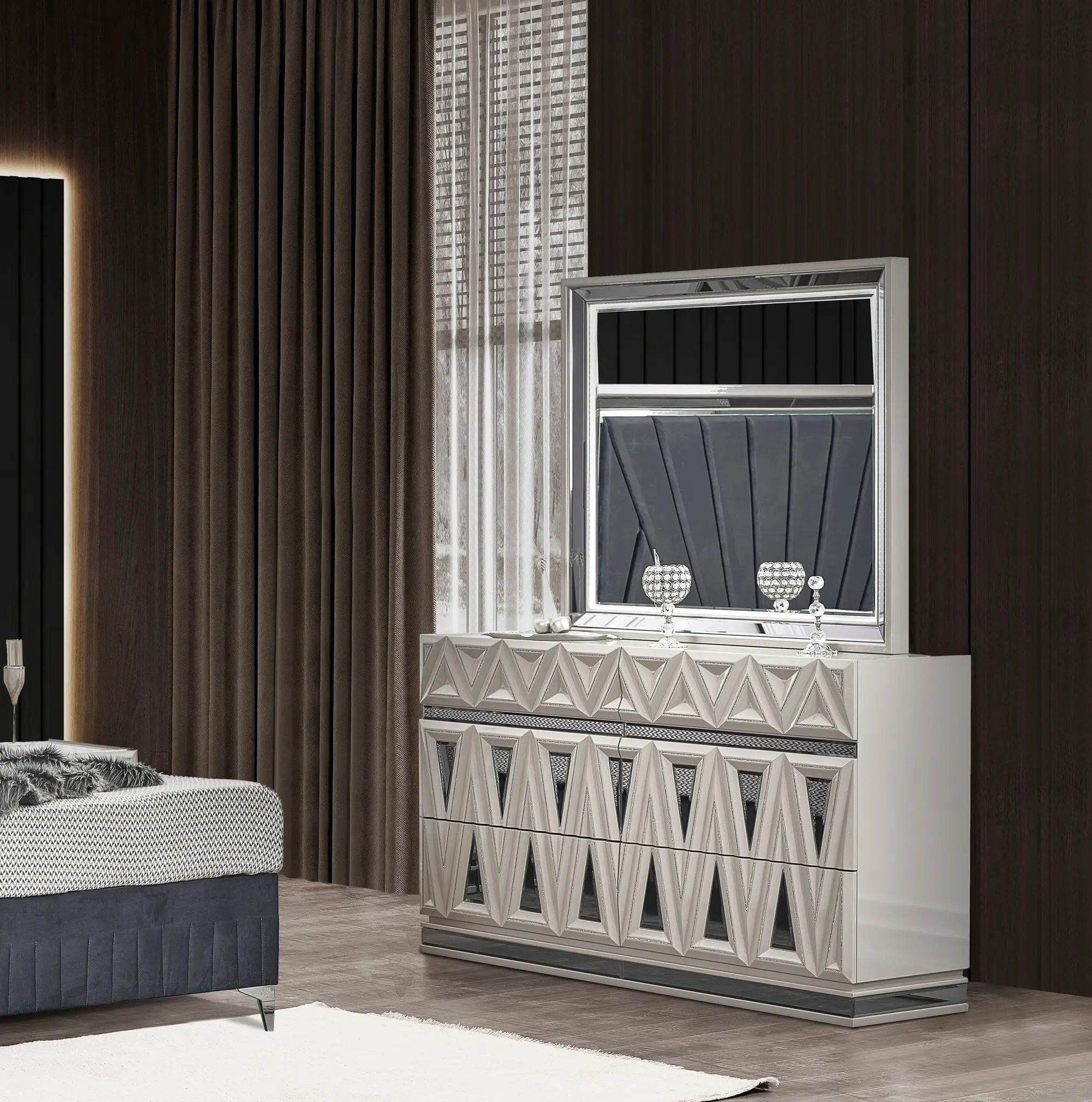 Lavita Modern & Contemporary Style 6-Drawer Dresser by HouseOfZazla