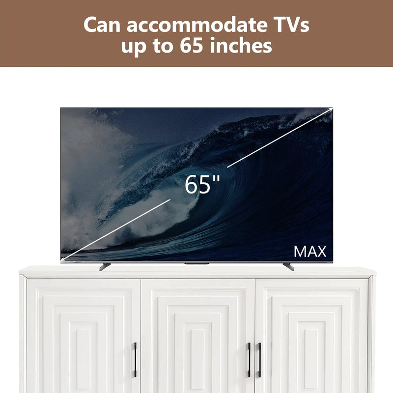 TV Stand for TVs up to 65 Inches, Modern Entertainment Center Media Console by HouseOfZazla