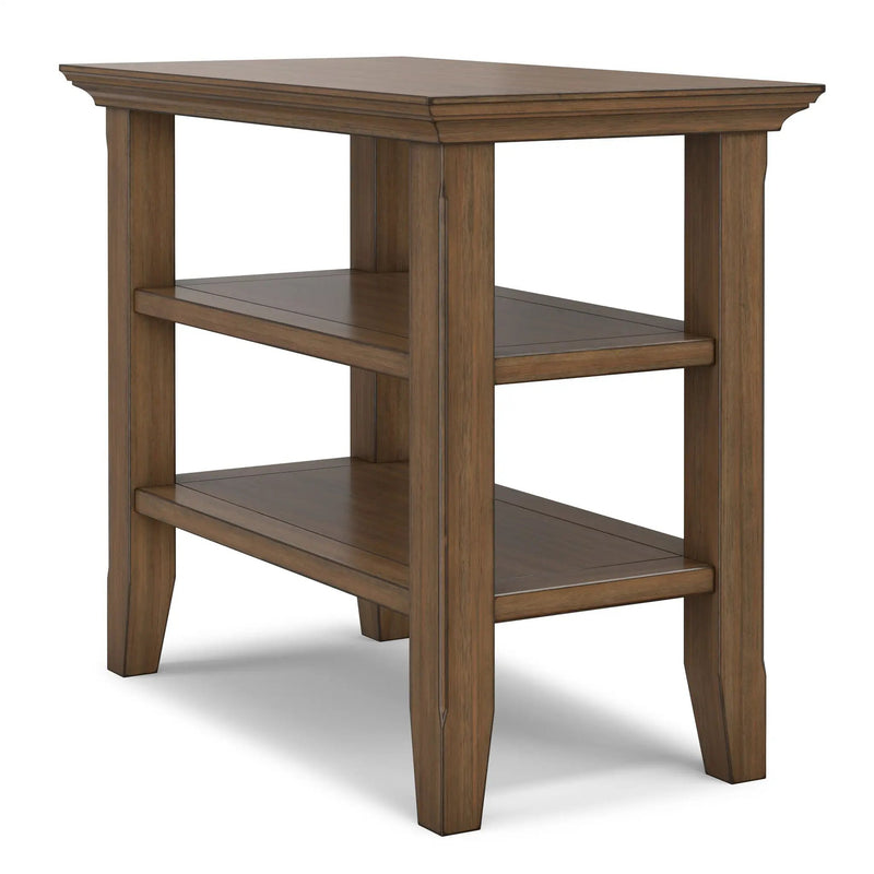 Acadian - Narrow Side Table - Rustic Brown by HouseOfZazla