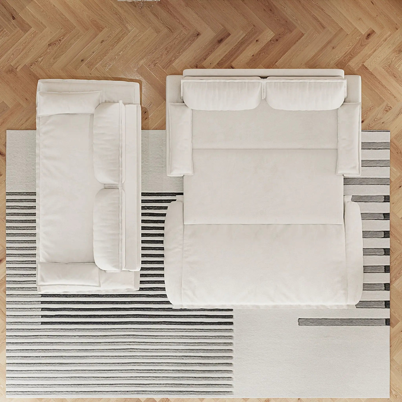 Queen Pull Out Bed, 3 In 1 Convertible Sleeper Sofa by HouseOfZazla