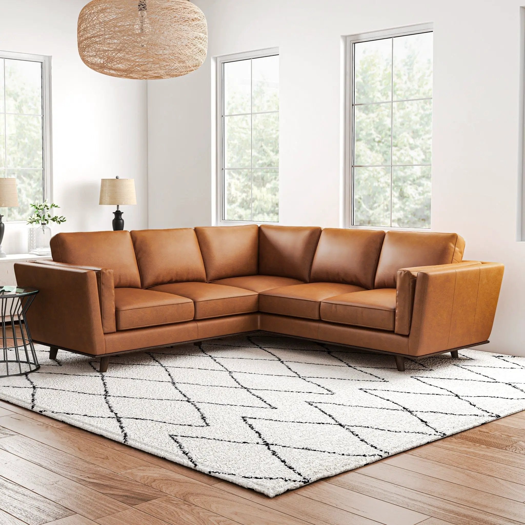 Erman - Corner Sofa - Tan by HouseOfZazla
