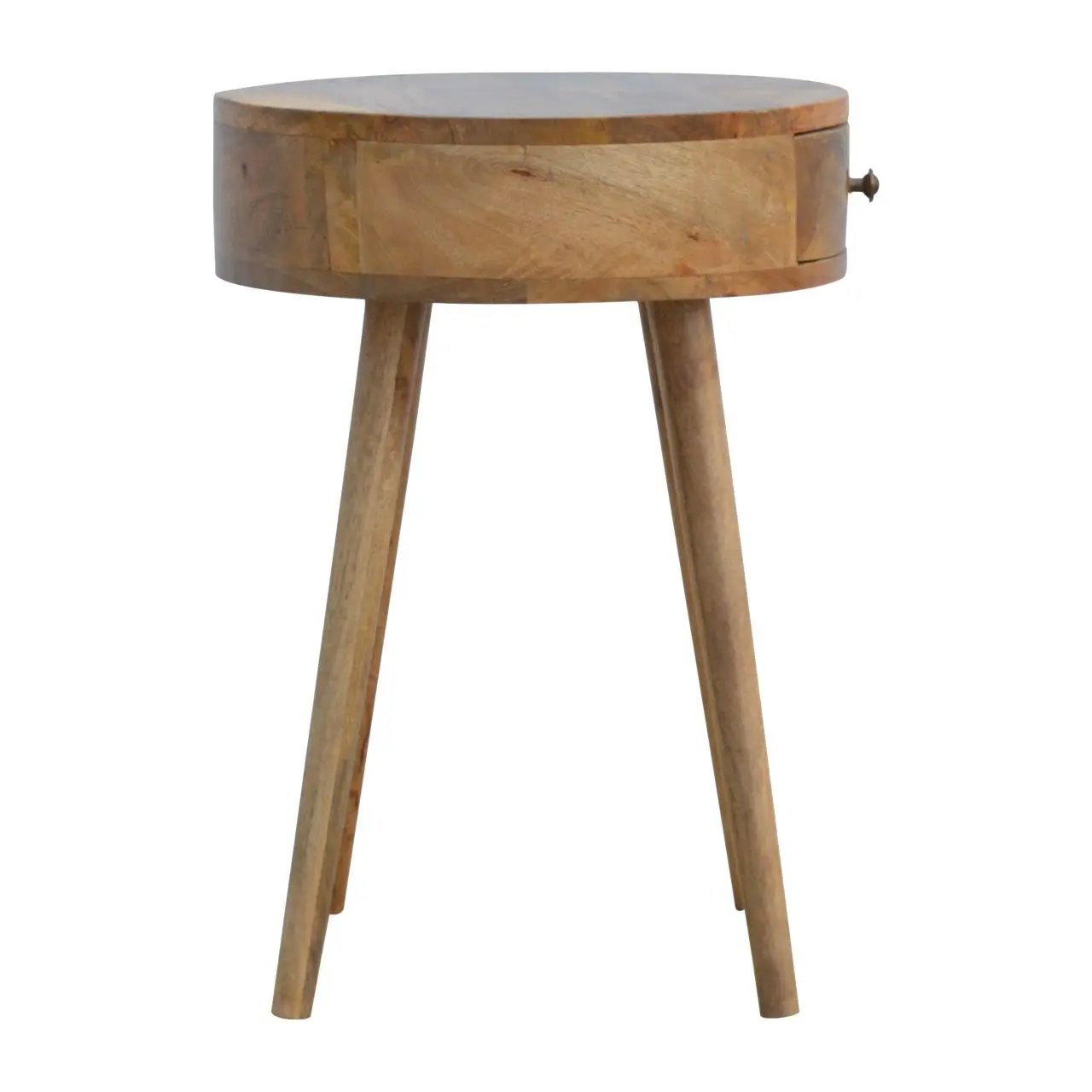 Nordic Chestnut Circular Nightstand by HouseOfZazla