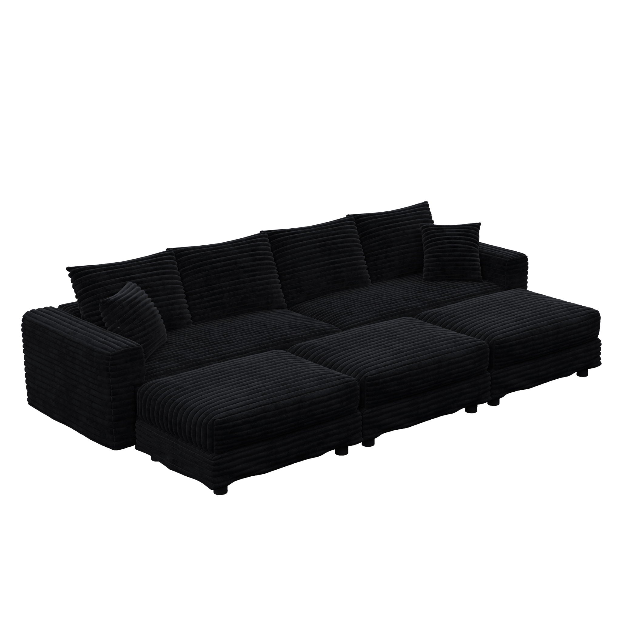 Modern Comfy Upholstered Sofa Cloud Couch & Deep Seat Couches by HouseOfZazla