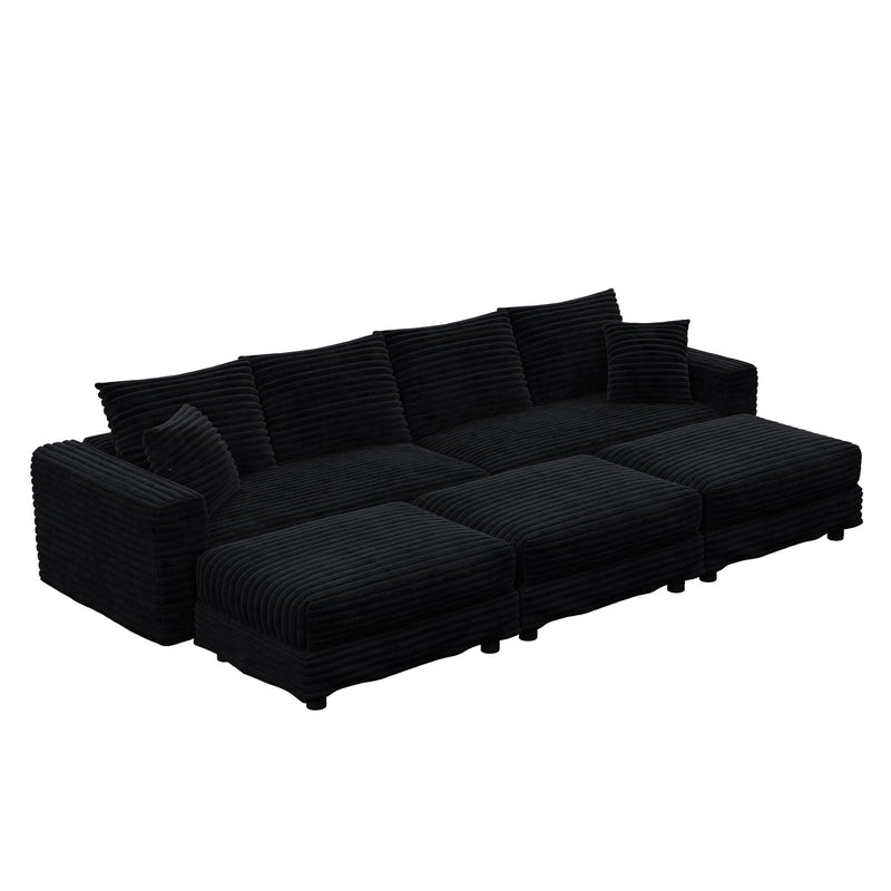 Modern Comfy Upholstered Sofa Cloud Couch & Deep Seat Couches by HouseOfZazla