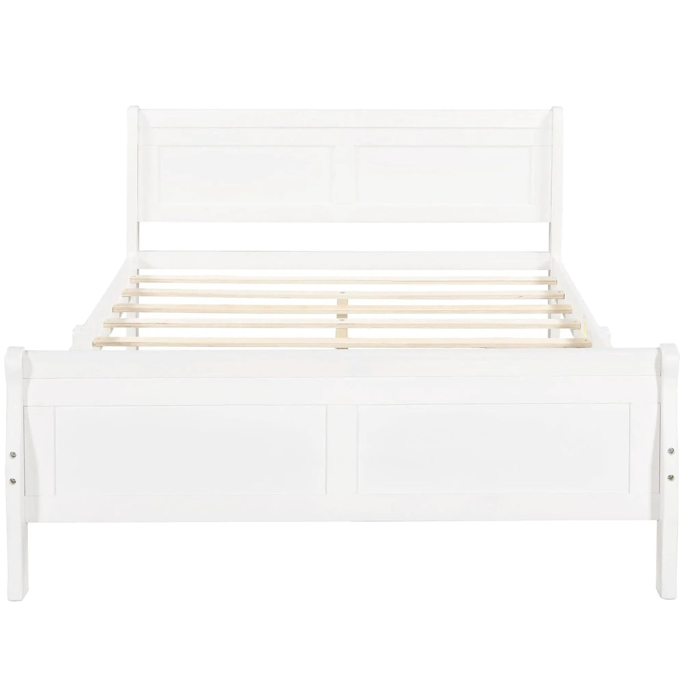 Platform Bed Frame Mattress Foundation Sleigh Bed With Headboard / Footboard / Wood Slat Suppor by Unique Piece Furniture