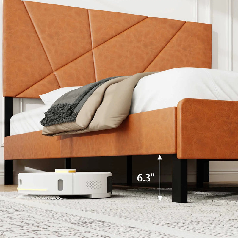 Vintage Under Bed Storage And Square Platform Design by Unique Piece Furniture