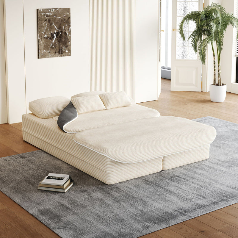 2 In 1 Foldable Sofa Bed With Multi Functional Blanket by HouseOfZazla