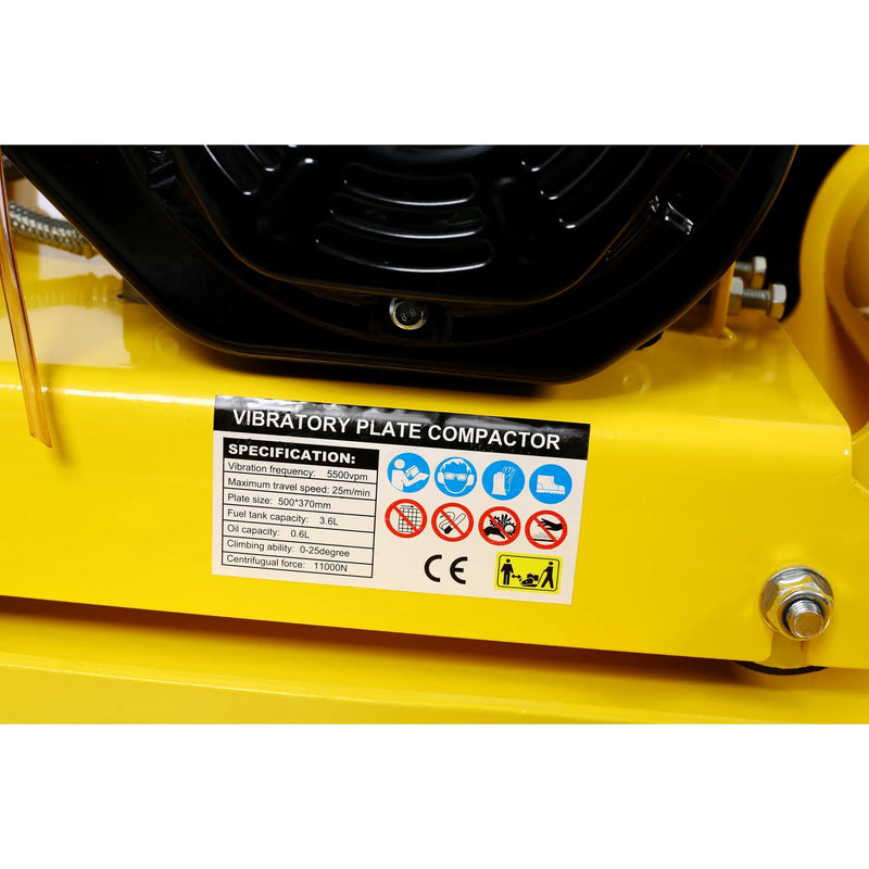 7.0HP Gas Vibration Compaction Force 20 x 14 inch Plate Compactor by HouseOfZazla