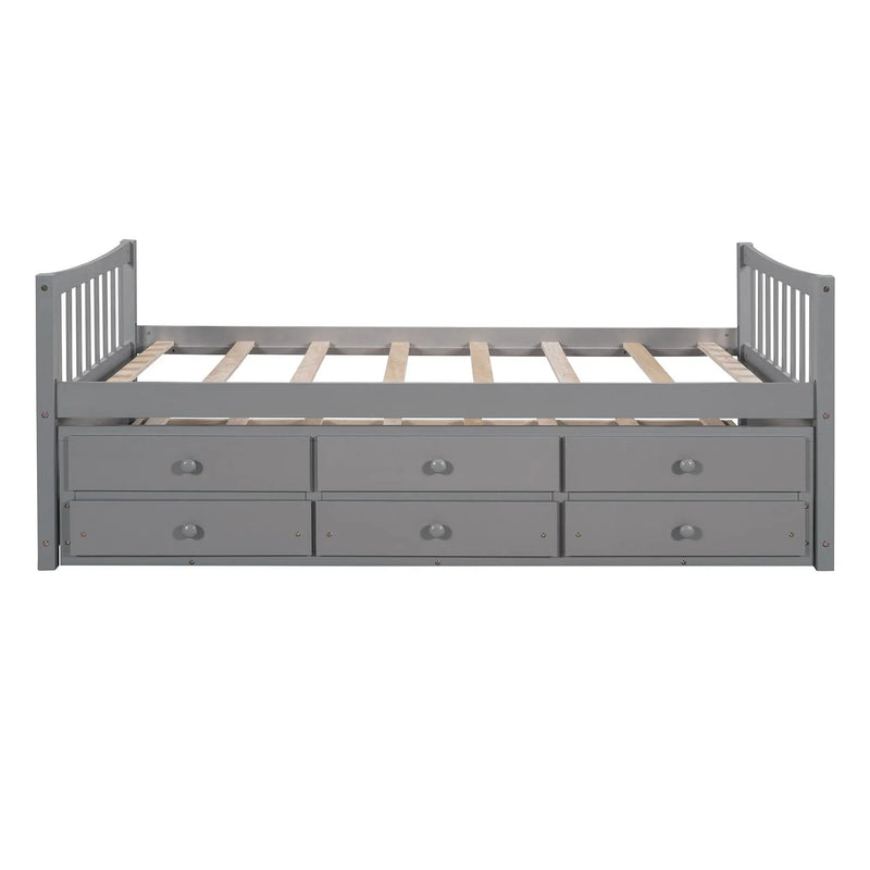 Twin Size Daybed With Trundle And Drawers by Unique Piece Furniture