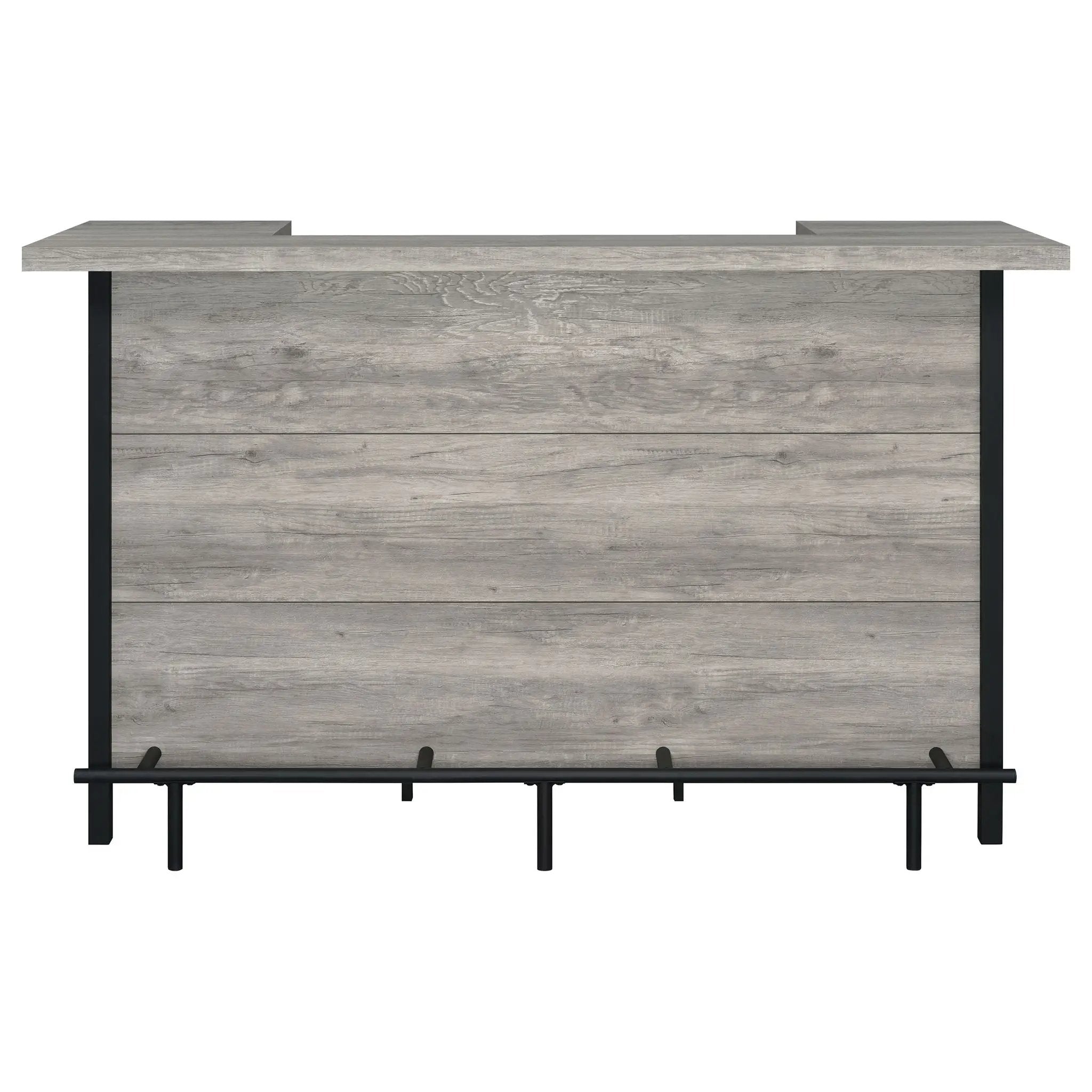Bellemore Freestanding Home Bar Wine Cabinet Grey Driftwood by Unique Piece Furniture
