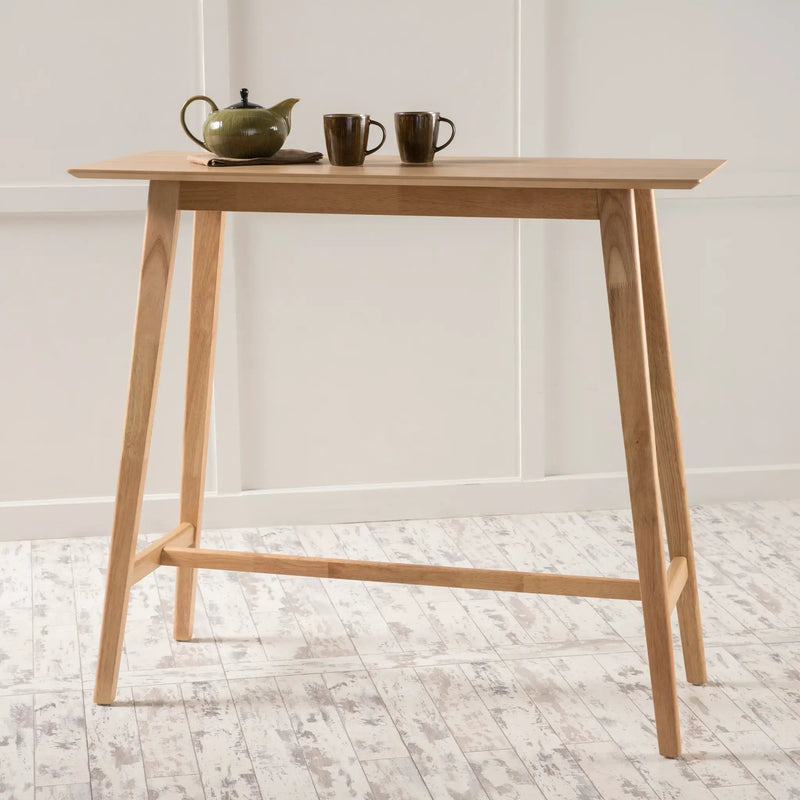 Natural Oak Wood Bar Table by HouseOfZazla