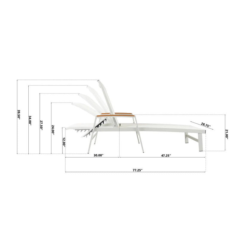 Oaxton Chaise Lounge by HouseOfZazla