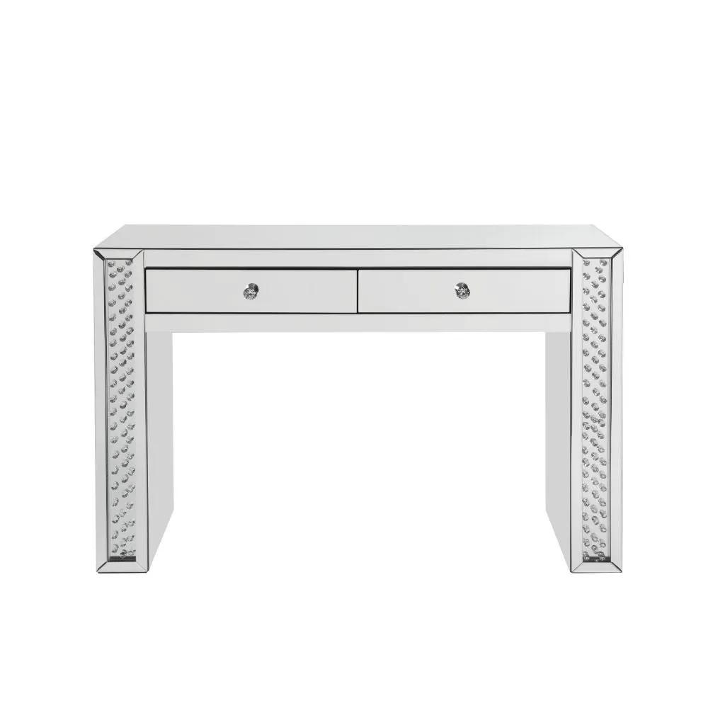 Nysa - Vanity Desk - Mirrored & Faux Crystals by Unique Piece Furniture