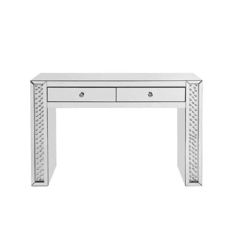 Nysa - Vanity Desk - Mirrored & Faux Crystals by Unique Piece Furniture