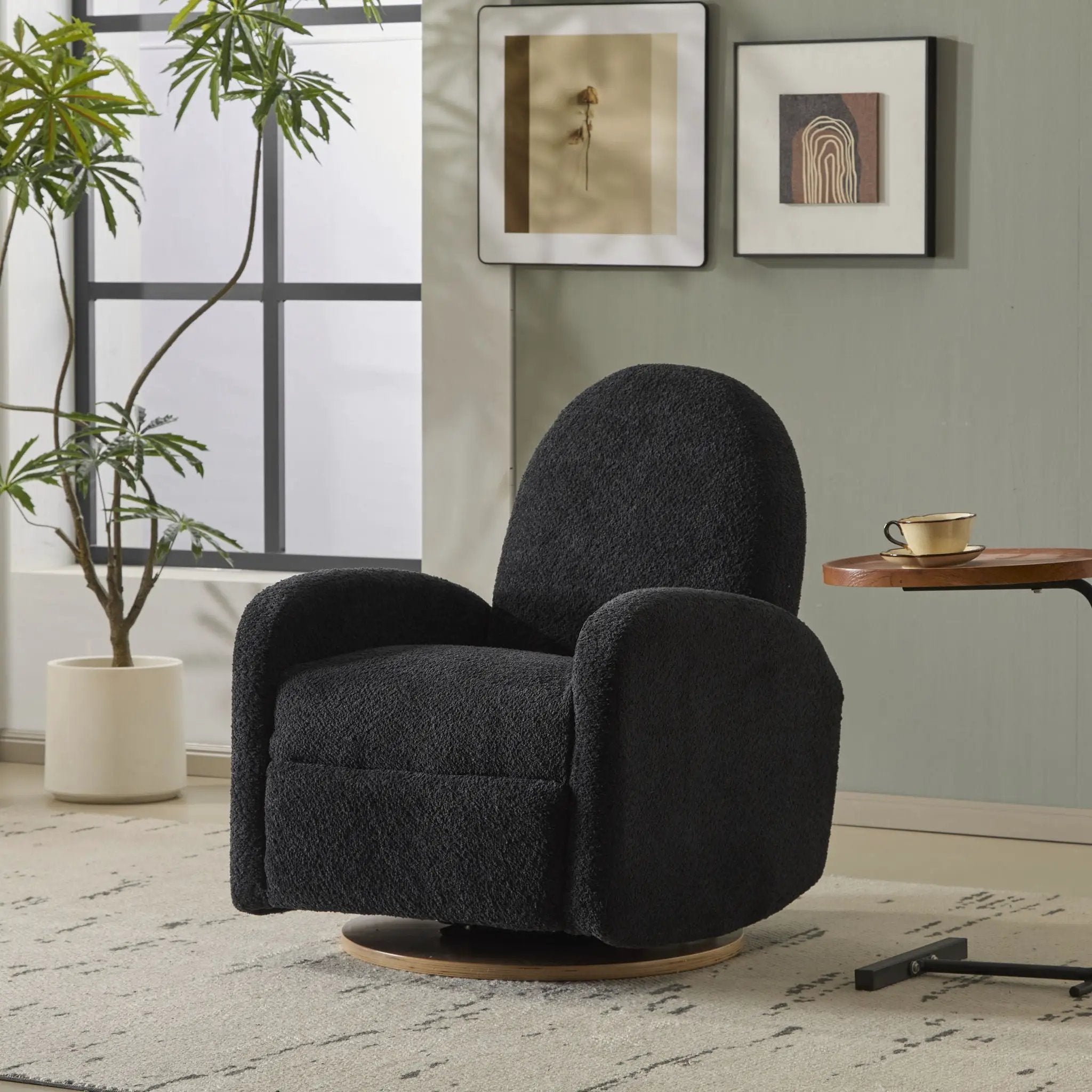 Contemporary 360 Swivel and Glider Recliner Chair by HouseOfZazla
