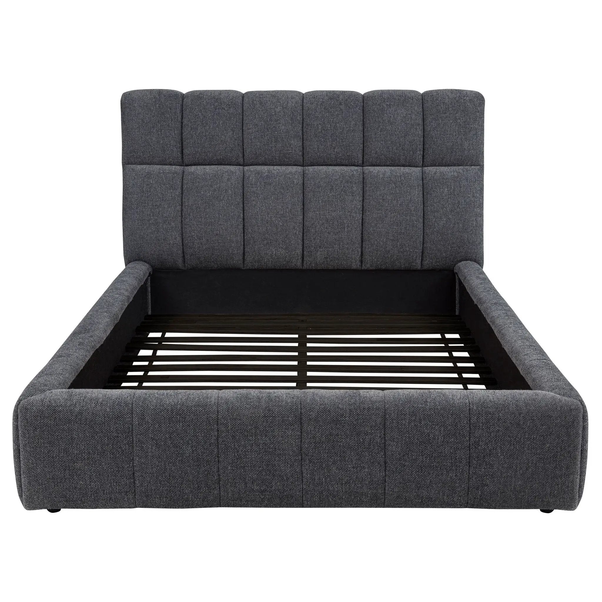 Nollet 48-inch Upholstered Queen Panel Platform Bed Grey by Unique Piece Furniture