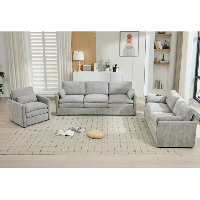 Cozy Upholstered Sofa Set For Living Room by Unique Piece Furniture