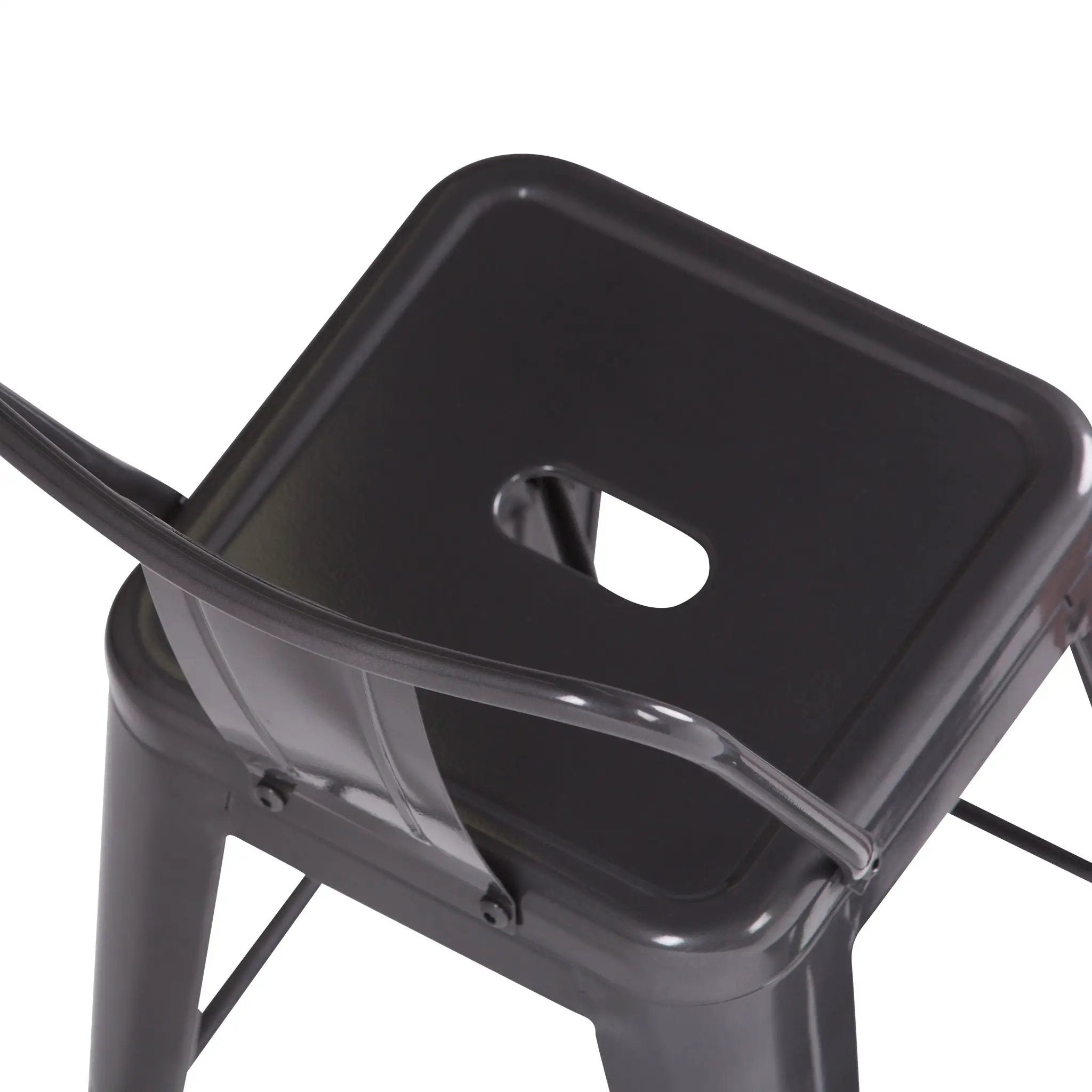 Rayne - Curved Back Metal Stool (Set of 2) by Unique Piece Furniture