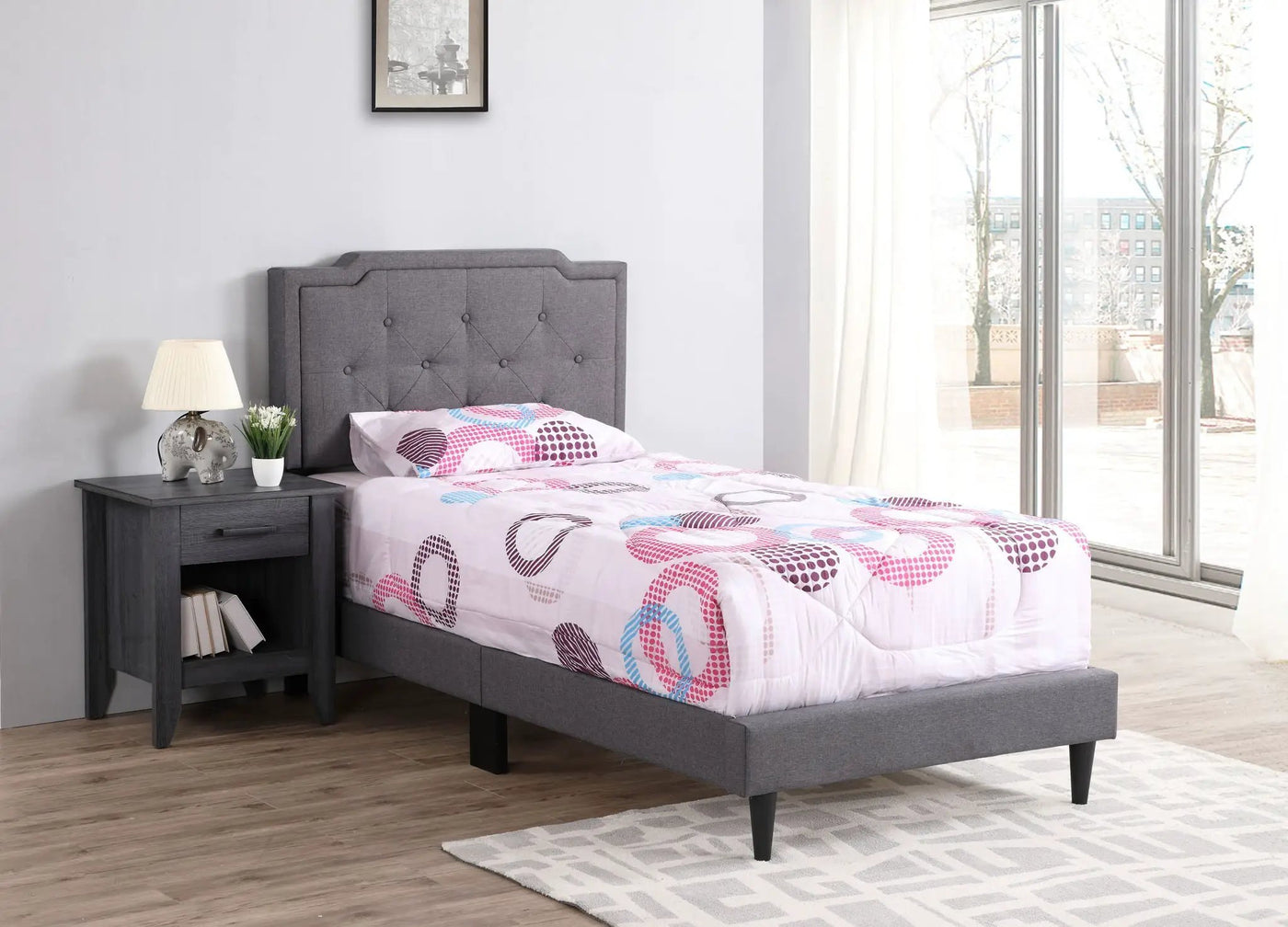 Button Tufted Bed Charming For Cozy Spaces by HouseOfZazla