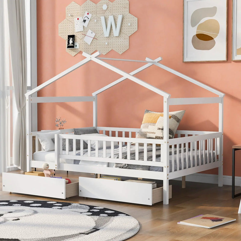 House Bed With 2 Drawers by HouseOfZazla