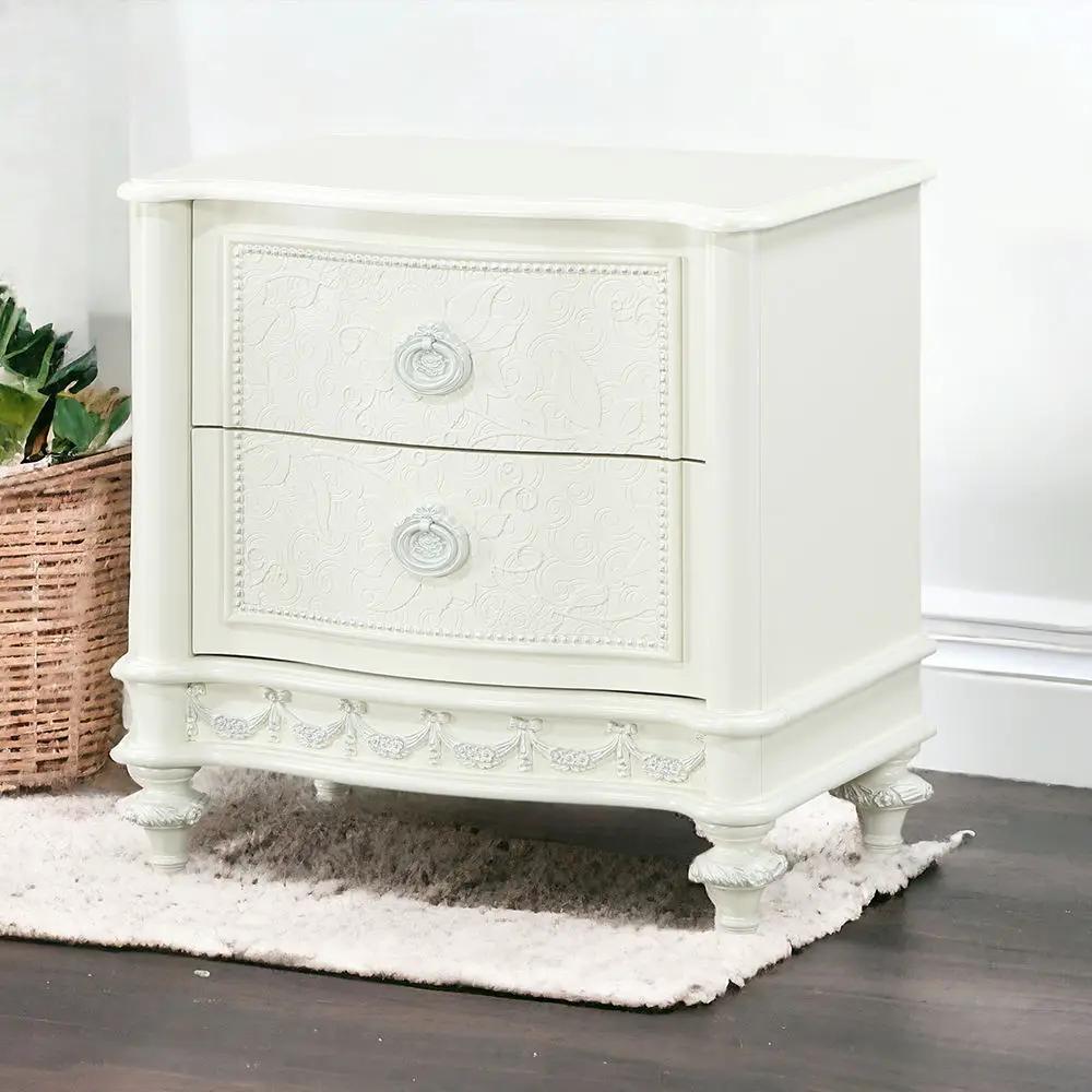 Dorothy - Nightstand With 2 Drawers - Ivory by Unique Piece Furniture