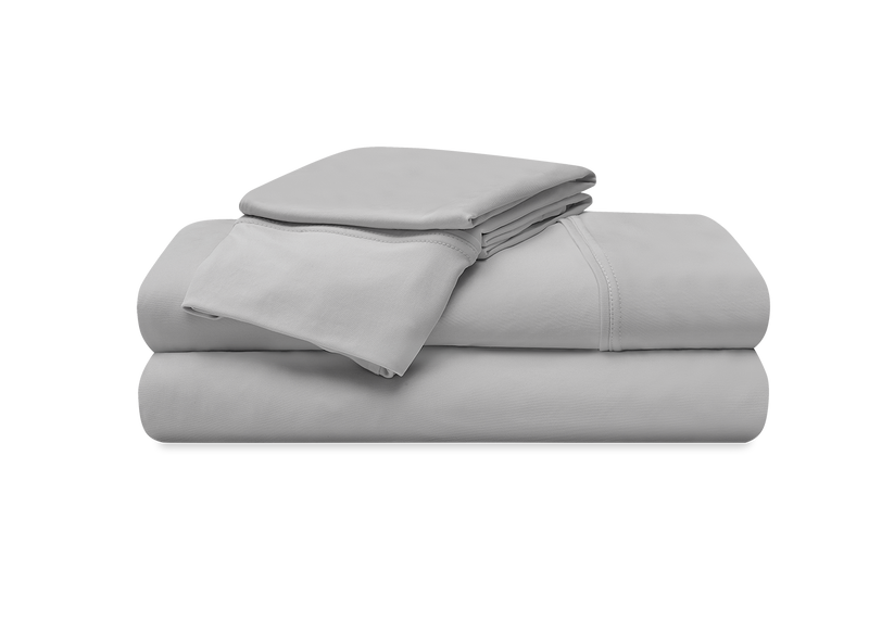 BedGear Vertex Sheet Set, Light Grey, Split King / Split Cal King by HouseOfZazla