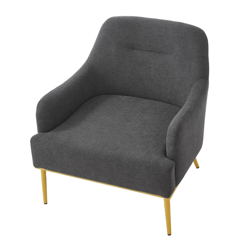 Modern Elegance Accent Chair With Curved Backrest by HouseOfZazla