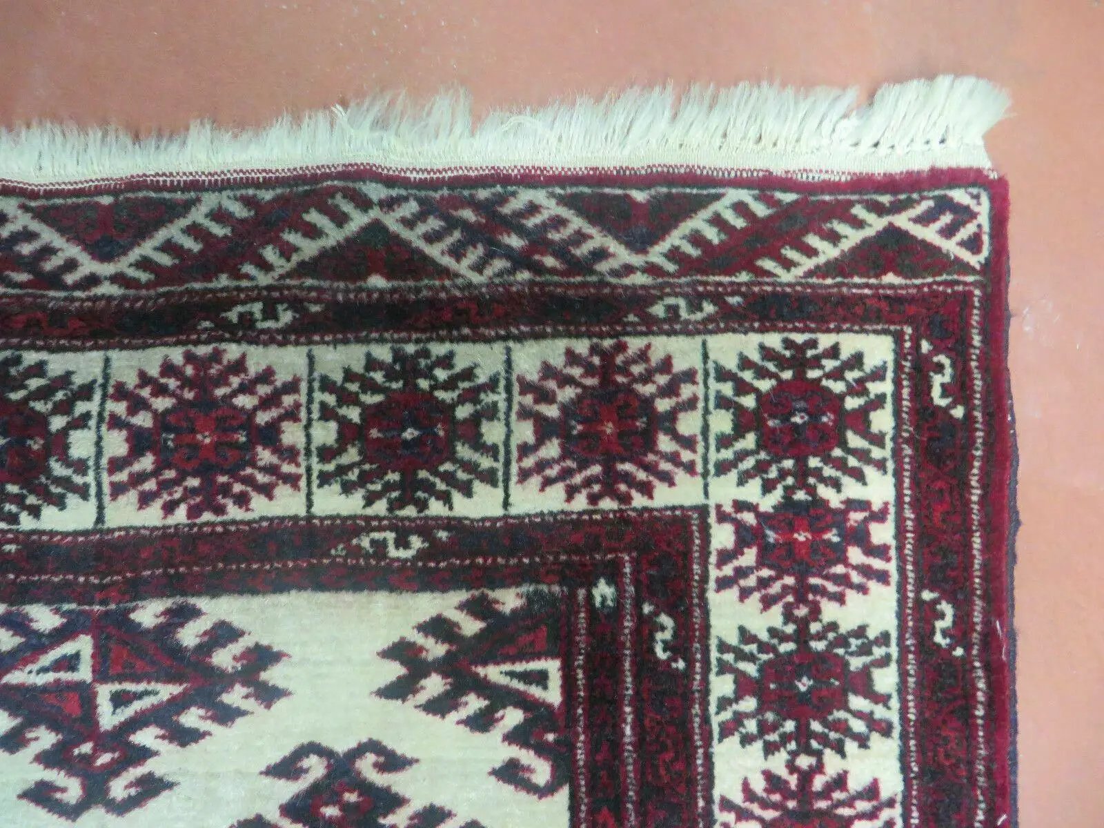 3' X 3' Vintage Handmade Turkoman Bokhara Yamud Wool Rug Nice by Jewel Rugs