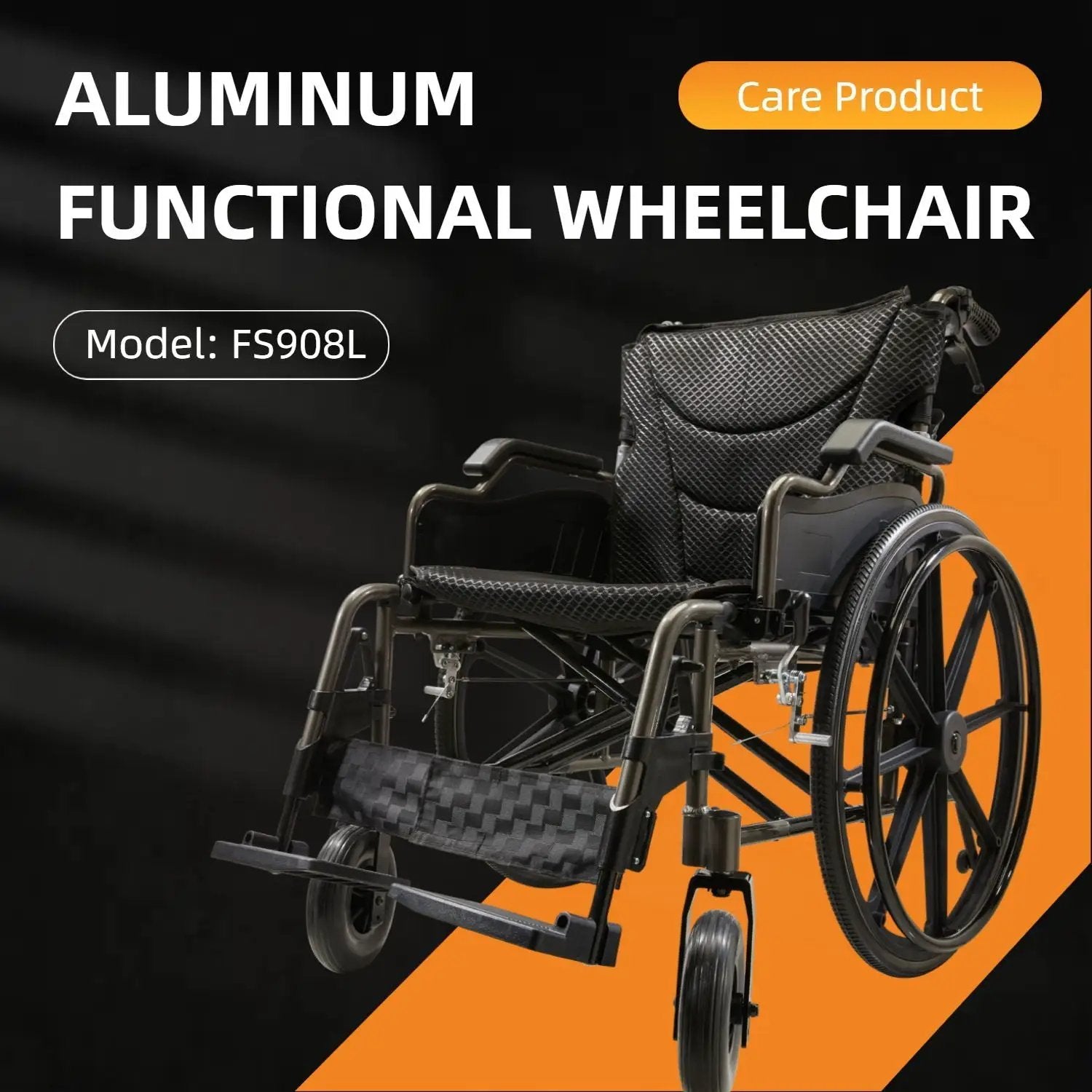 Lightweight Foldable Transport Wheelchair For Adults With Double X Force Support by HouseOfZazla