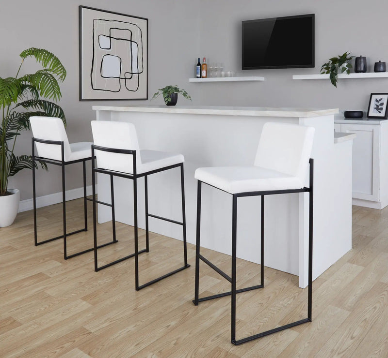 Fuji - Contemporary High Back Barstool Elegant Design by HouseOfZazla