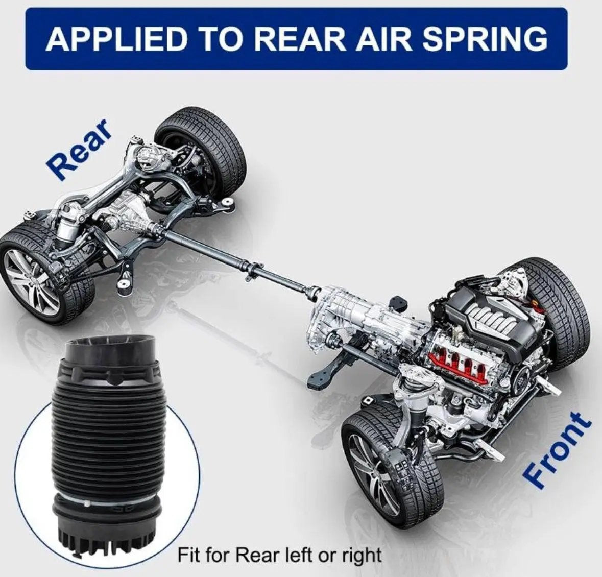 Airsusfat Rear Air Suspension Spring for Dodge Ram 1500 2013-2018 Air Bellows 68248948AA 04877136AA 04877136AB by Selzalot