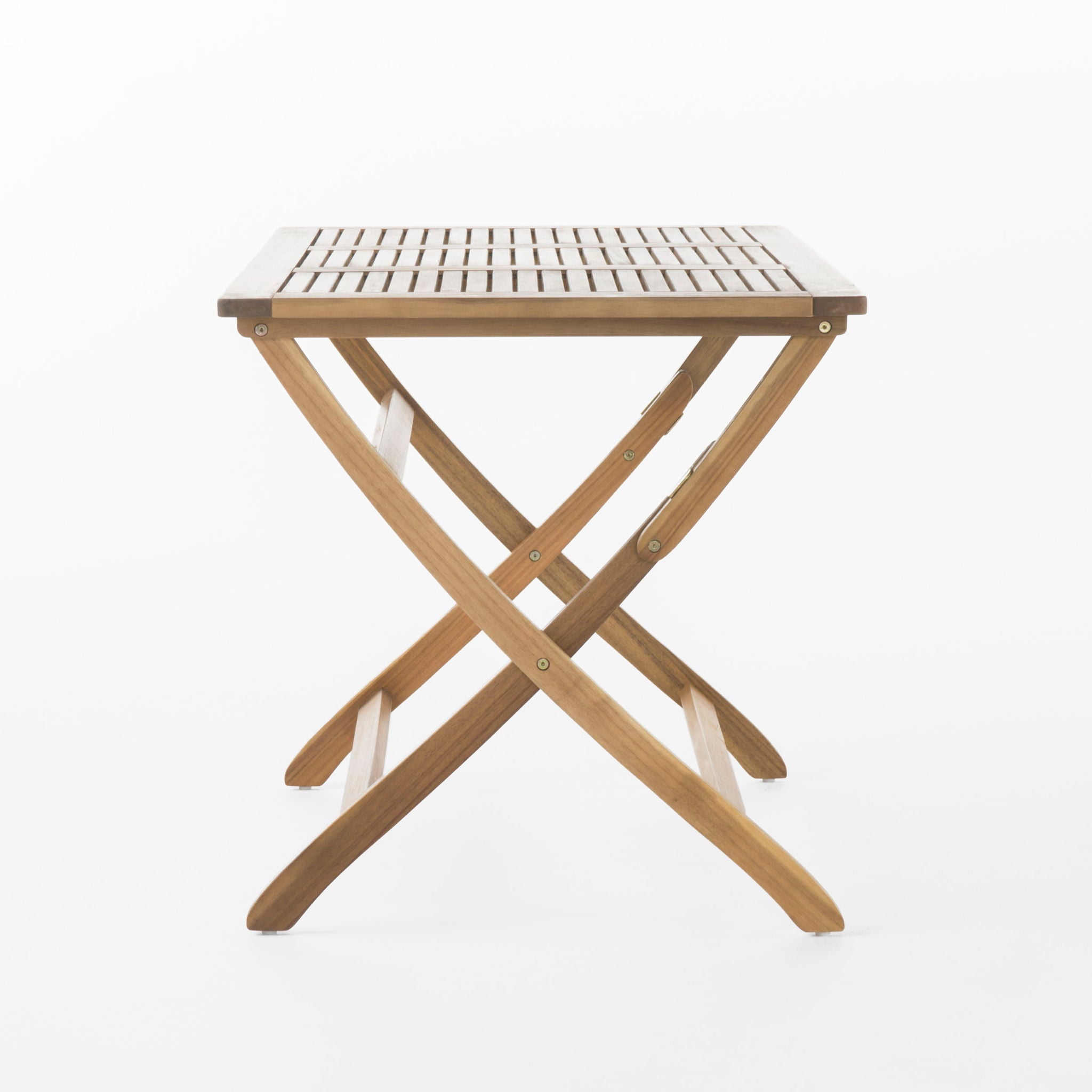 Blissique Outdoor Foldable Wood Dining Table With Slat Design by HouseOfZazla