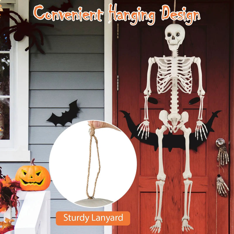 5.4 FT Halloween Skeleton Decoration Life Size Large Skeleton by DirectDeals