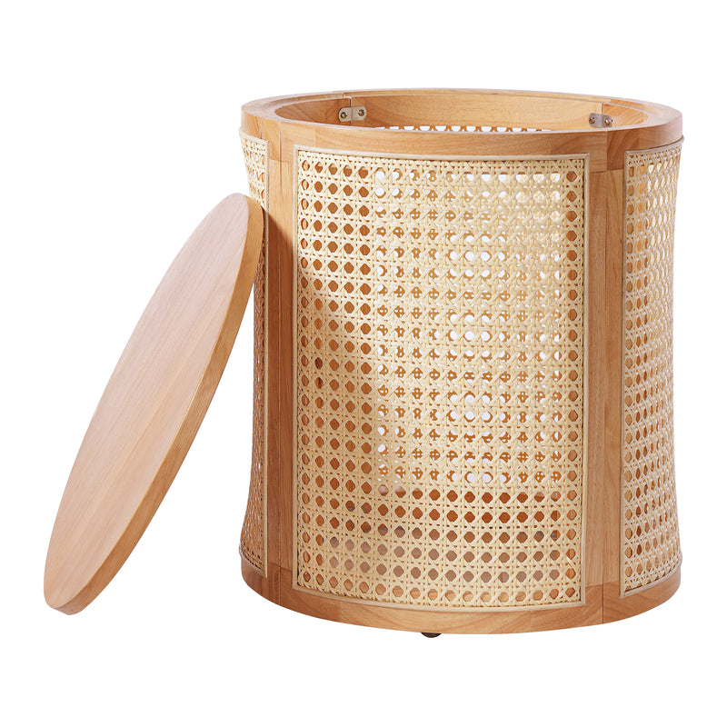 Rubber Solid Wood Side Table by BLAKHOM