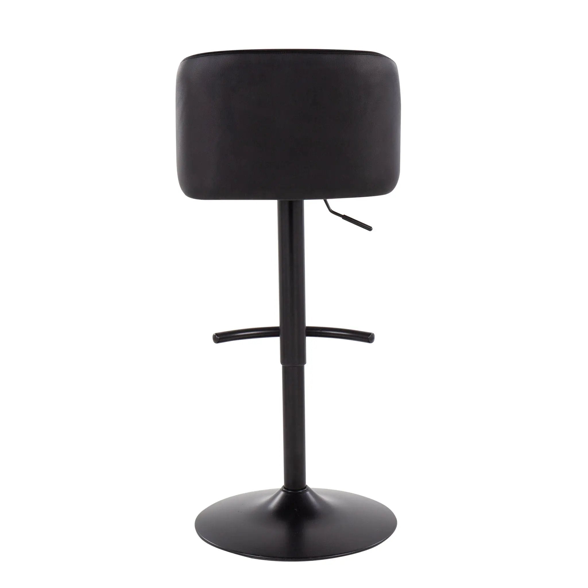 Toriano - Contemporary Adjustable Bar Stool With Rounded T Footrest (Set of 2) by Unique Piece Furniture