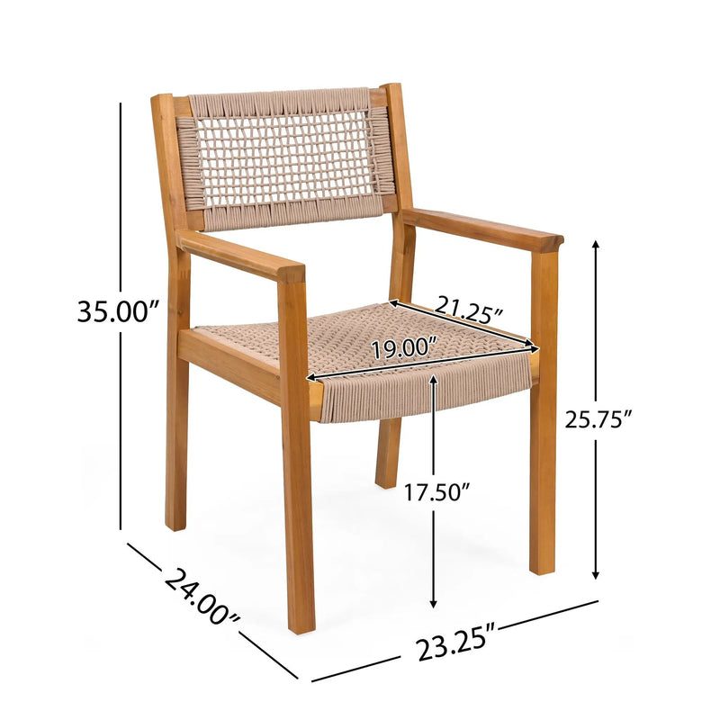Braided Dining Chair - Set of 2 by HouseOfZazla