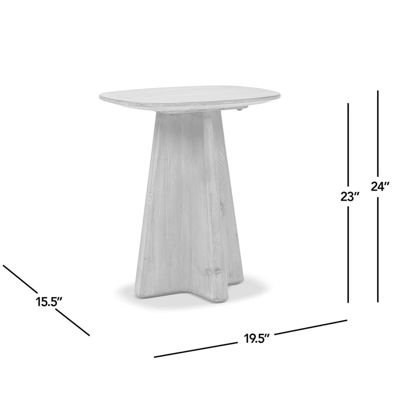 Clarence - Rectangular End Table - Antique Brown by HouseOfZazla