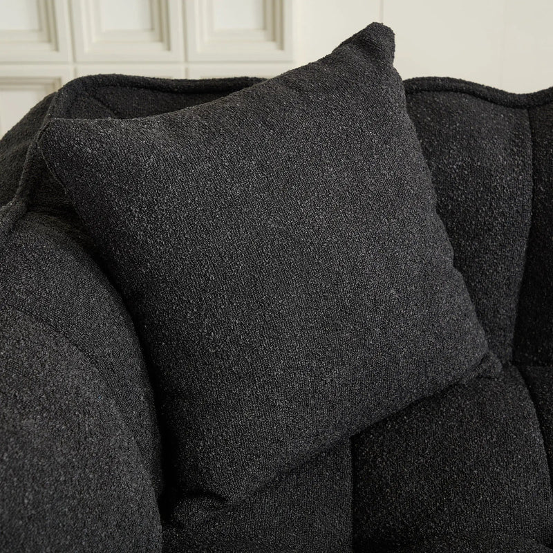 Cozy Beanbag Chair With High Resilience Foam Core For 2 by HouseOfZazla