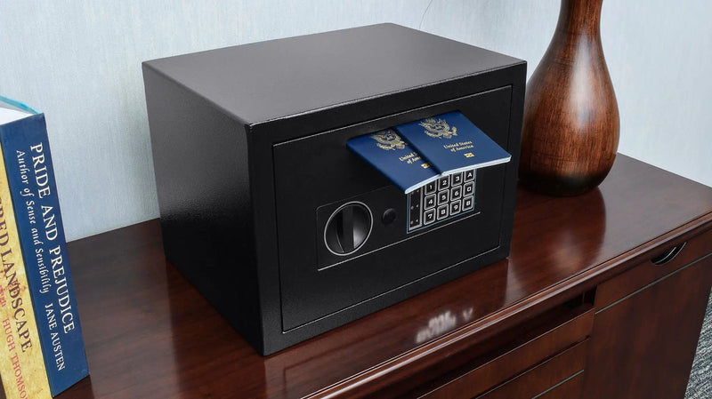 Compact Keypad Depository Safe - Black by HouseOfZazla