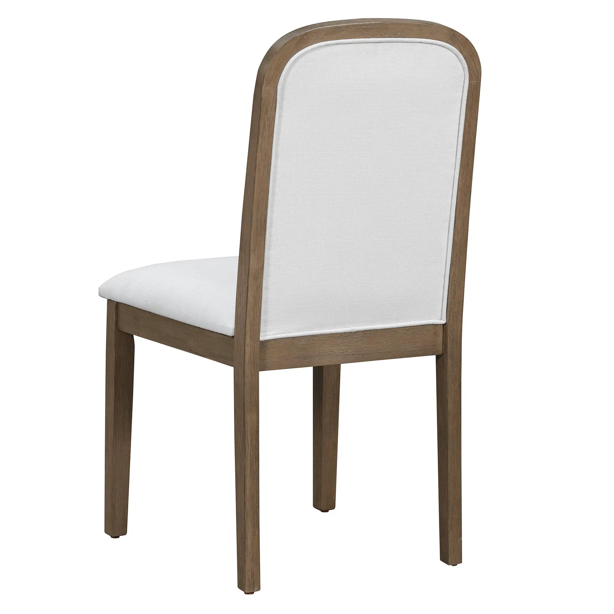 TREXM Vintage Style Dining Chair Set with 4 Upholstered Chairs by HouseOfZazla