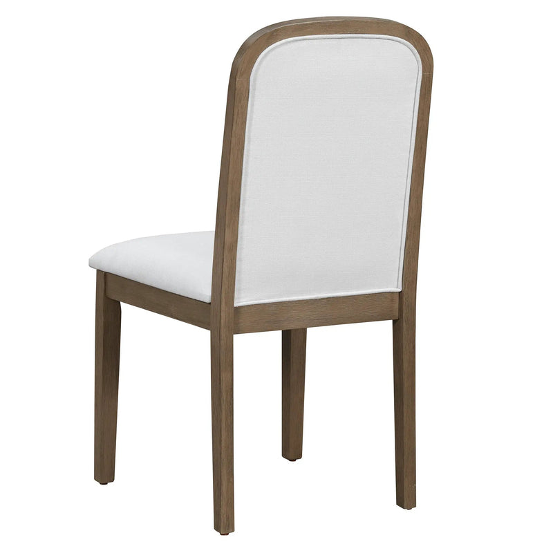 TREXM Vintage Style Dining Chair Set with 4 Upholstered Chairs by HouseOfZazla