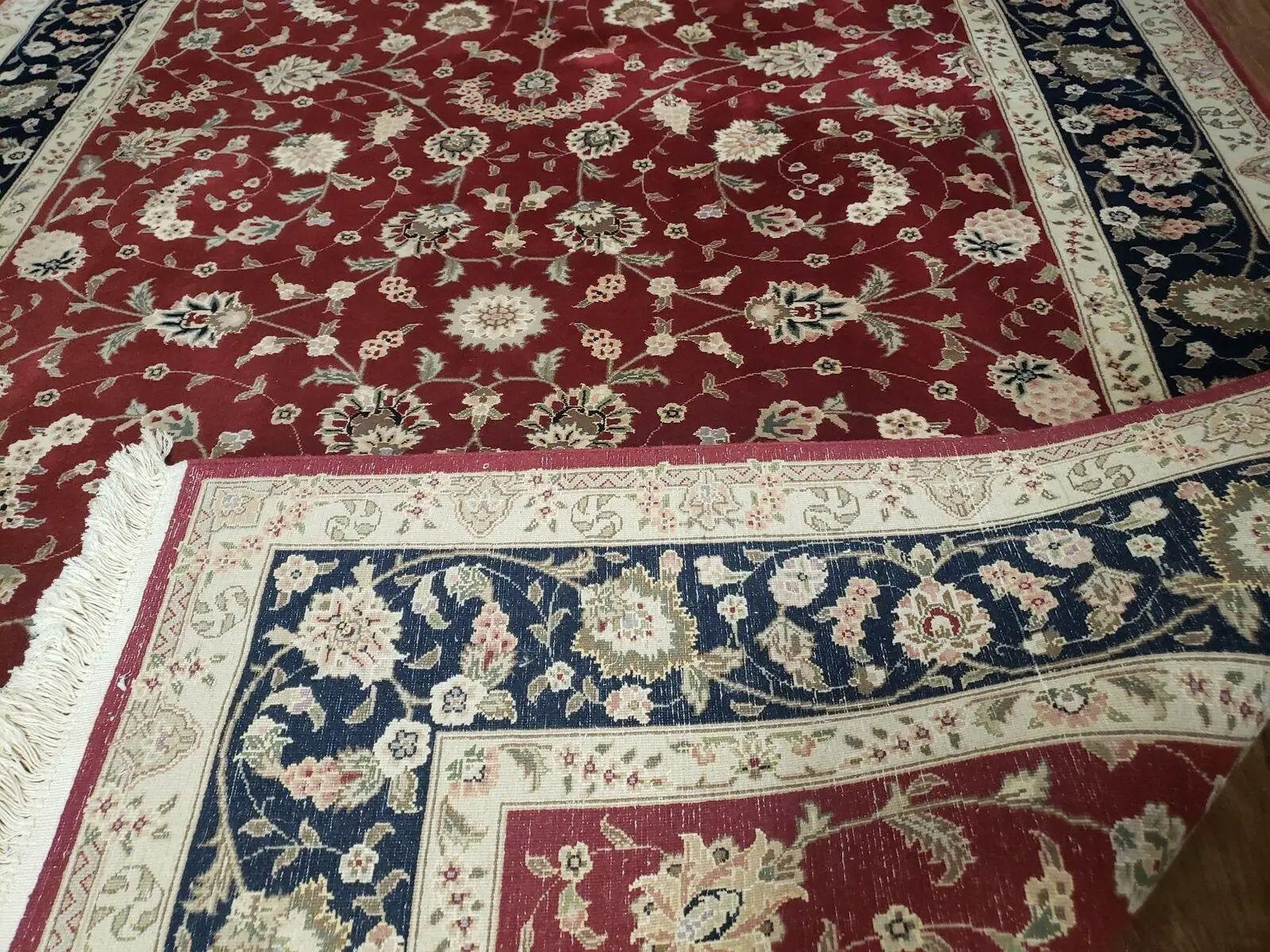 6' X 9' Vintage Fine Oriental Floral Handmade Wool Rug Vegetable Dyes Red Nice by Jewel Rugs
