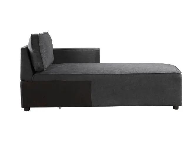 Silvester - Modular Chaise With 2 Pillows - Gray Fabric by Unique Piece Furniture
