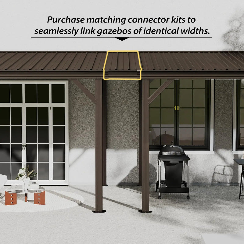 Gazebo Connector Kit for 10ft Wall Mounted Gazebos by HouseOfZazla
