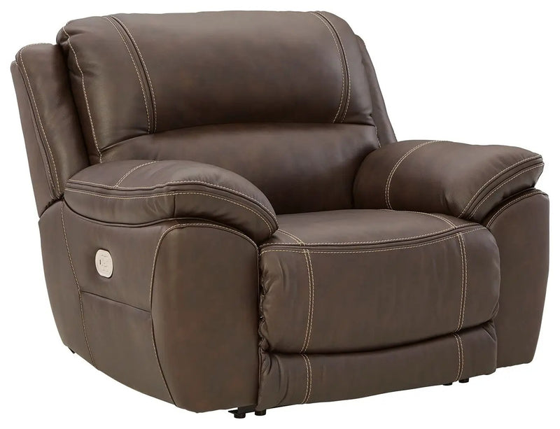 Dunleith - Zero Wall Recliner w/PWR HDRST - Chocolate by Unique Piece Furniture