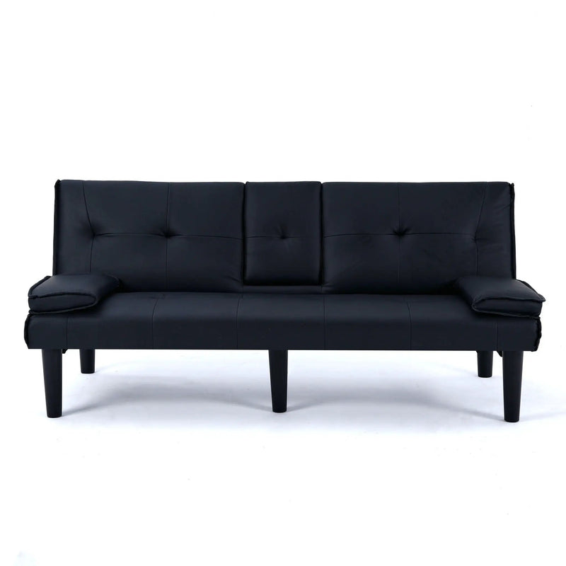 Sofa Bed With Foldable Design And Cup Holder by HouseOfZazla