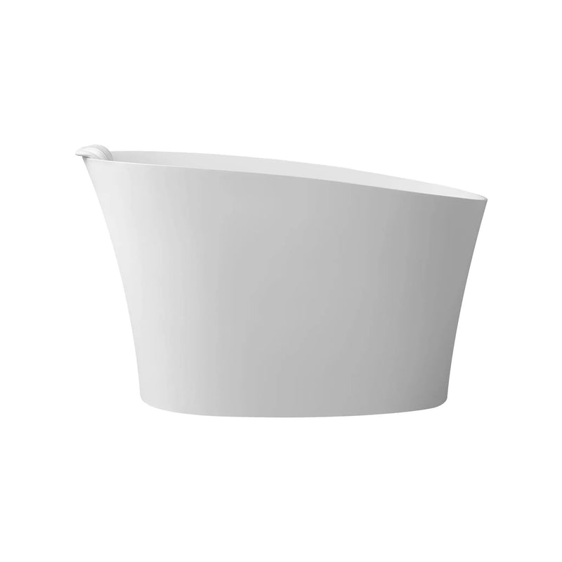 51" Solid Surface Oval Freestanding Glossy Bathtub by HouseOfZazla