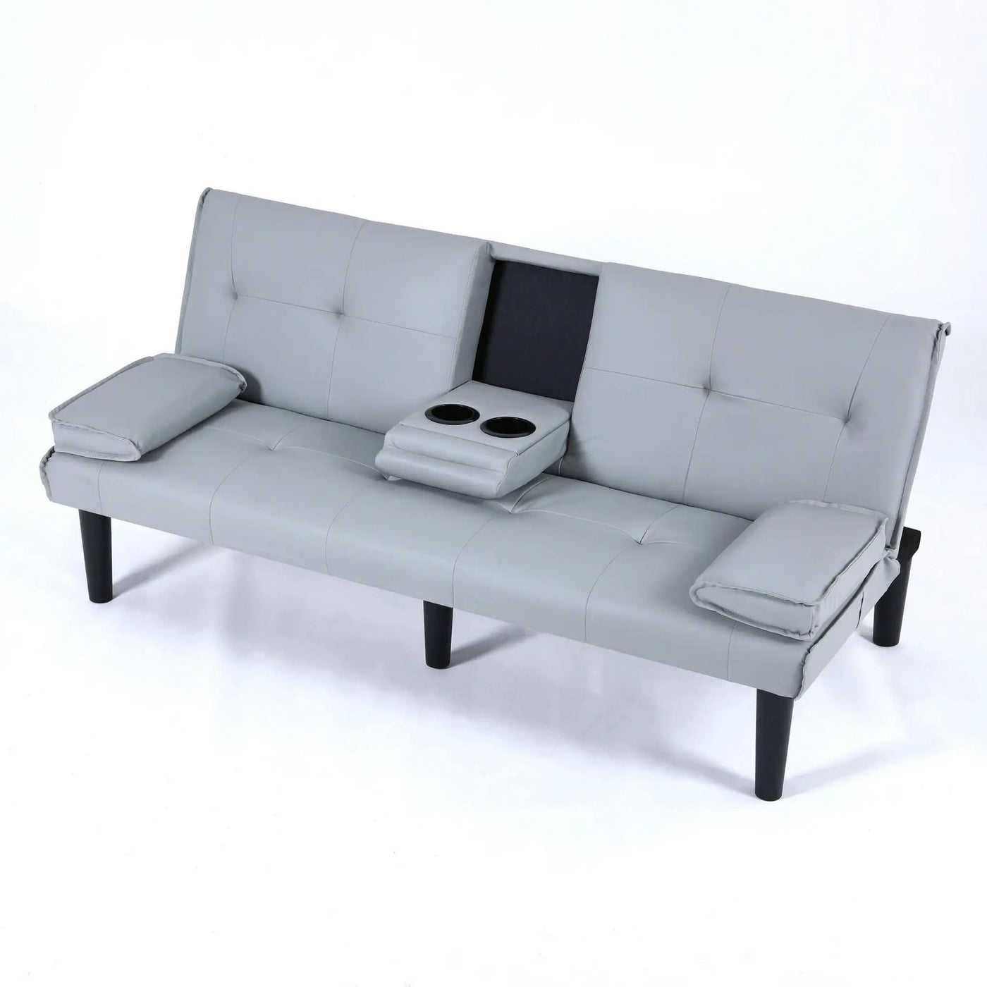 Sofa Bed With Foldable Design And Cup Holder by HouseOfZazla
