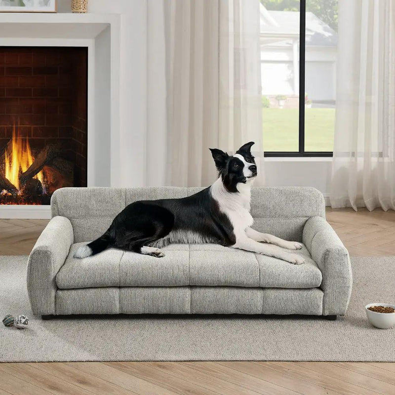 Soft and Comfortable Pet Bed for Big and Oversized Dogs - Beige by HouseOfZazla