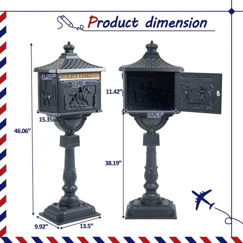 Mailbox Cast Aluminum by HouseOfZazla